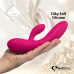FeelzToys | Гнучкий Вібратор Кролик З Двома Моторами Feelztoys Lea Rabbit Vibrator Rubine Red. Ціна 2489 грн. Фото: 3