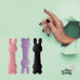 FeelzToys | Мінівибратор Feelztoys Mister Bunny Black З Двома Насадками. Ціна 1053 грн. Фото: 5