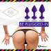 FeelzToys | Набір Силіконових Анальних Пробок Feelztoys - Bibi Butt Plug Set 3 Pcs Purple. Ціна 1029 грн. Фото: 4