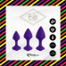 FeelzToys | Набір Силіконових Анальних Пробок Feelztoys - Bibi Butt Plug Set 3 Pcs Purple. Ціна 1029 грн. Фото: 2