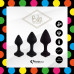 FeelzToys | Набор силиконовых анальных пробок FeelzToys - Bibi Butt Plug Set 3 pcs Black. Цена 949 грн. Фото: 2