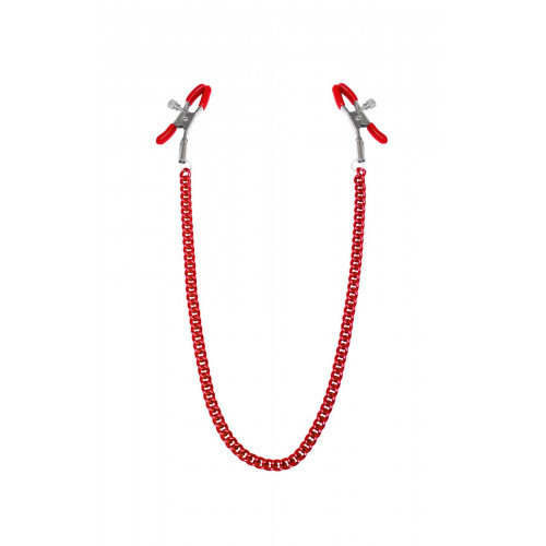 Feral Feelings | Затискачі Для Сосків З Ланцюжком Feral Feelings - Nipple Clamps Classic, Червоний. Ціна: 699 грн Feral Feelings | Затискачі Для Сосків З Ланцюжком Feral Feelings - Nipple Clamps Classic, Червоний. Ціна: 699 грн