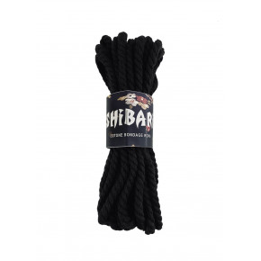 Feral Feelings | Хлопковая веревка для Шибари Feral Feelings Shibari Rope, 8 м черная. Цена: 349 грн