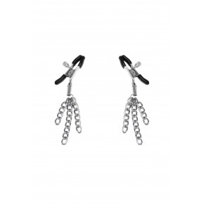 Feral Feelings | Зажимы для сосков с кисточками Feral Feelings - Nipple clamps Tassels, серебро/черный. Цена: 551 грн