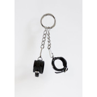Брелок Наручники З Пряжкою Чорний
