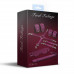 Feral Feelings | Набор Feral Feelings BDSM Kit 5 Burgundy, наручники, поножи, коннектор, маска, паддл. Ціна 2362 грн. Фото: 1