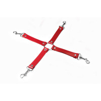 Feral Feelings | Крестовина Feral Feelings - 4 Way Connector, натуральная кожа, красная. Цена: 459 грн Feral Feelings | Крестовина Feral Feelings - 4 Way Connector, натуральная кожа, красная. Цена: 459 грн