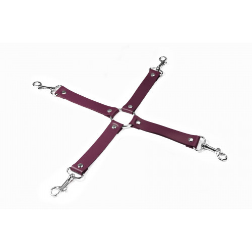 Feral Feelings | Крестовина Feral Feelings - 4 Way Connector, натуральная кожа, бургунди. Цена: 459 грн Feral Feelings | Крестовина Feral Feelings - 4 Way Connector, натуральная кожа, бургунди. Цена: 459 грн