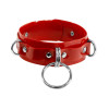 Ошейник для фиксации Feral Feelings - D-Rings Red