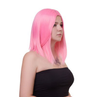 Парик боб каре розовый, 30 см Парик боб каре розовый, 30 см