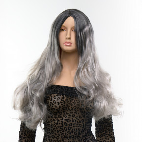 Fetish Hair | Парик длинный волнистый Fetish Hair балаяж серебристый, 65 см. Ціна: 695 грн