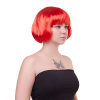 Парик каре с челкой Fetish Hair, красный, 25 см Парик каре с челкой Fetish Hair, красный, 25 см