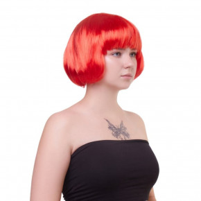 Fetish Hair | Парик каре с челкой Fetish Hair, красный, 25 см. Ціна: 199 грн