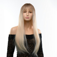 Парик прямый с челкой Fetish Hair омбре блонд, 60 см Парик прямый с челкой Fetish Hair омбре блонд, 60 см
