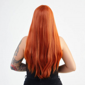Fetish Hair | Парик с челкой длинный прямой Fetish Hair рыжий, 60 см. Ціна: 1550 грн