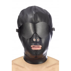 Fetish Tentation | Капюшон для БДСМ со съемной маской Fetish Tentation BDSM hood in leatherette with removable mask. Цена: 1 299 грн
