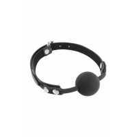 Fetish Tentation | Классический кляп с силиконовым шариком Fetish Tentation Silicone Gag Ball Black. Цена 662 грн