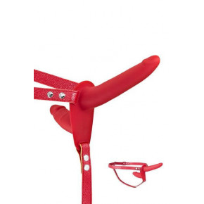 Fetish Tentation | Подвійний Страпон Fetish Tentation Strap-On With Double Dildo Red. Ціна: 1427 грн