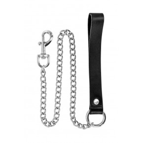 Fetish Tentation | Поводок Fetish Tentation Premium Metal leash with cowhide leather wrist 72 см. Цена: 649 грн