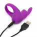 Fifty Shades of Grey | Ерекційне кільце з вібрацією Happy Rabbit Rechargeable Cock Ring Purple. Ціна 1955 грн. Фото: 1