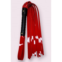 Батіг Flirty, еко-лак, червоний, 60 см