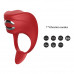 Foxshow  | Эрекционное кольцо с электростимуляцией Foxshow Vibrator Silicone Ring Red USB. Цена 1 795 грн. Фото: 8