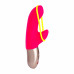 Fun Factory | Мини вибратор-кролик со стимулирующей лентой Fun Factory AMORINO pink/neon yellow, лента съемная. Ціна 2719 грн. Фото: 2