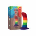 Fun Factory | Фаллоимитатор Fun Factory AMOR, радужный, длина 14,6 см, диаметр 3,7 см, изогнутый. Ціна 1799 грн. Фото: 3