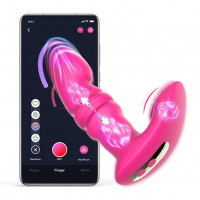 Fun Town | Вибратор с поступательными движениями Fun Town Jive Pink, пульт ДУ. Цена 1 649 грн