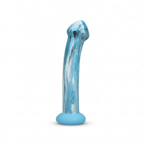Gildo | Стеклянный дилдо Gildo - Ocean Ripple Glass Dildo. Ціна: 1308 грн