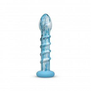 Gildo | Стеклянный дилдо Gildo - Ocean Wave Glass Dildo. Ціна: 1104 грн