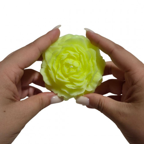 GlowKink | Свеча пион люминесцентная GlowKink низкотемпературная, салатовая, L. Ціна 495 грн. Фото: 3