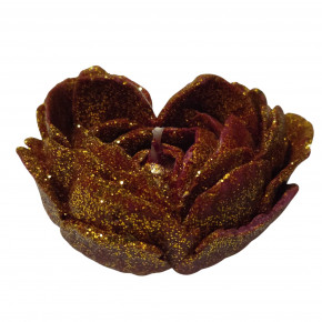 GlowKink | Свеча в виде розы (шимер+глитер) GlowKink бордовая, L. Цена: 550 грн