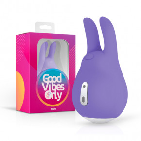 Good Vibes Only | Вибратор для клитора с ушками Tedy Good Vibes Only, силиконовый, фиолетовый, 9.5 см. Цена: 2 600 грн