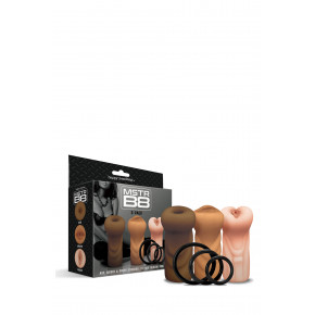 Happy ending | Набір мастурбаторів HAPPY ENDING Mstr B8 SIX PACK ASS MOUTH Pussy STROKER W / SIX RINGS. Ціна: 2340 грн