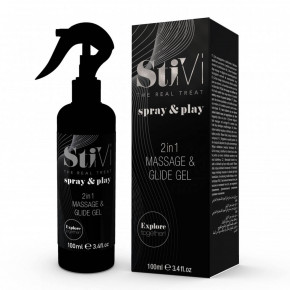 HOT | Лубрикант и массажный гель HOT StiVi Spray&Play 2в1, 100 мл. Цена: 758 грн