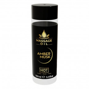 HOT | Массажное масло HOT Massage Oil Amber Musk с ароматом янтарного мускуса, 100 мл. Цена: 650 грн