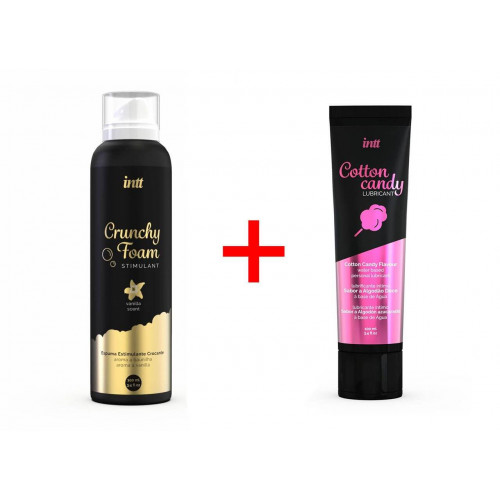 Intt | INTT Promo: Массажная пена Crunchy Foam - Vanilla (150 мл) + смазка Cotton Candy (100 мл). Цена 1 149 грн Intt | INTT Promo: Массажная пена Crunchy Foam - Vanilla (150 мл) + смазка Cotton Candy (100 мл). Цена 1 149 грн