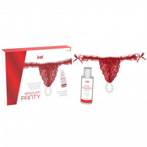 Intt | Набір з трусиків і лубриканта BRAZILIAN Panty Red. Ціна: 945 грн