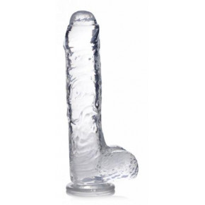 Jock | Фаллоимитатор реалистичный на присоске Jock C-Thru прозрачный, 25 см. Цена: 3 395 грн