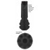 KIIROO | Мастурбатор хай-тек в колбе FeelSensation Kiiroo, киберкожа, черный, 24 х 8.8 см. Ціна 2699 грн. Фото: 4