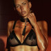 Kinky Diva | Ошейник широкий с подвеской-кисточкой Kinky Diva Collar Me!, черно-серебристый. Цена 1 950 грн. Фото: 2