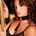 Kinky Diva | Ошейник широкий с подвеской-кисточкой Kinky Diva Collar Me!, черно-золотистый. Ціна 1950 грн. Фото: 4