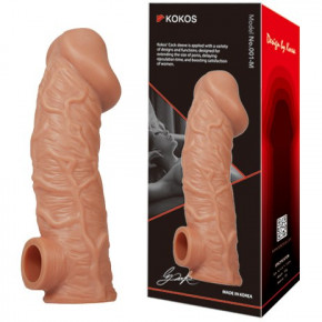Kokos | Насадка на член з отвором для мошонки Kokos 16,5 см. CS 001-L. Ціна: 750 грн