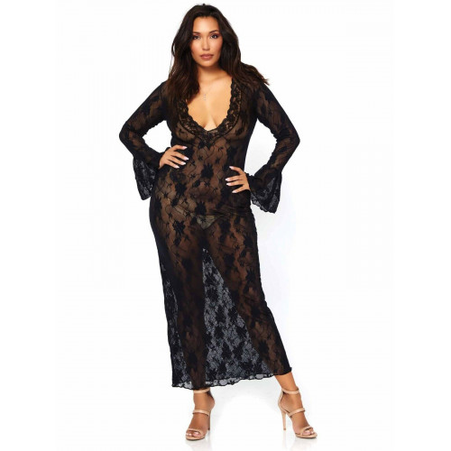 Leg Avenue | Черное кружевное платье макси Leg Avenue. Цена 2 783 грн Leg Avenue | Черное кружевное платье макси Leg Avenue. Цена 2 783 грн