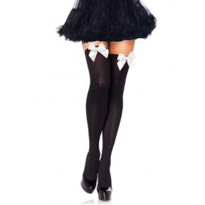 Leg Avenue | Черные нейлоновые чулки Leg Avenue. Цена: 450 грн