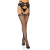 Leg Avenue | Черные чулки Leg Avenue Net Garterbelt Black. Ціна 995 грн. Фото: 2
