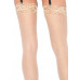 Leg Avenue | Панчохи з мереживною коронкою One Size Nuna Sheer Thigh High Stockings від Leg Avenue, бежеві. Ціна 575 грн. Фото: 1