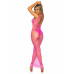 Leg Avenue | Длинное платье из сетки Leg Avenue, неоново-розовое. Ціна 1599 грн. Фото: 3