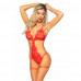 Leg Avenue | Комплект белья с кружевным халатом Leg Avenue, красный. Ціна 3250 грн. Фото: 2